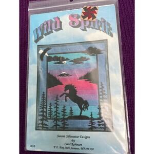 quilt pattern wild spirit horse sunset 1995